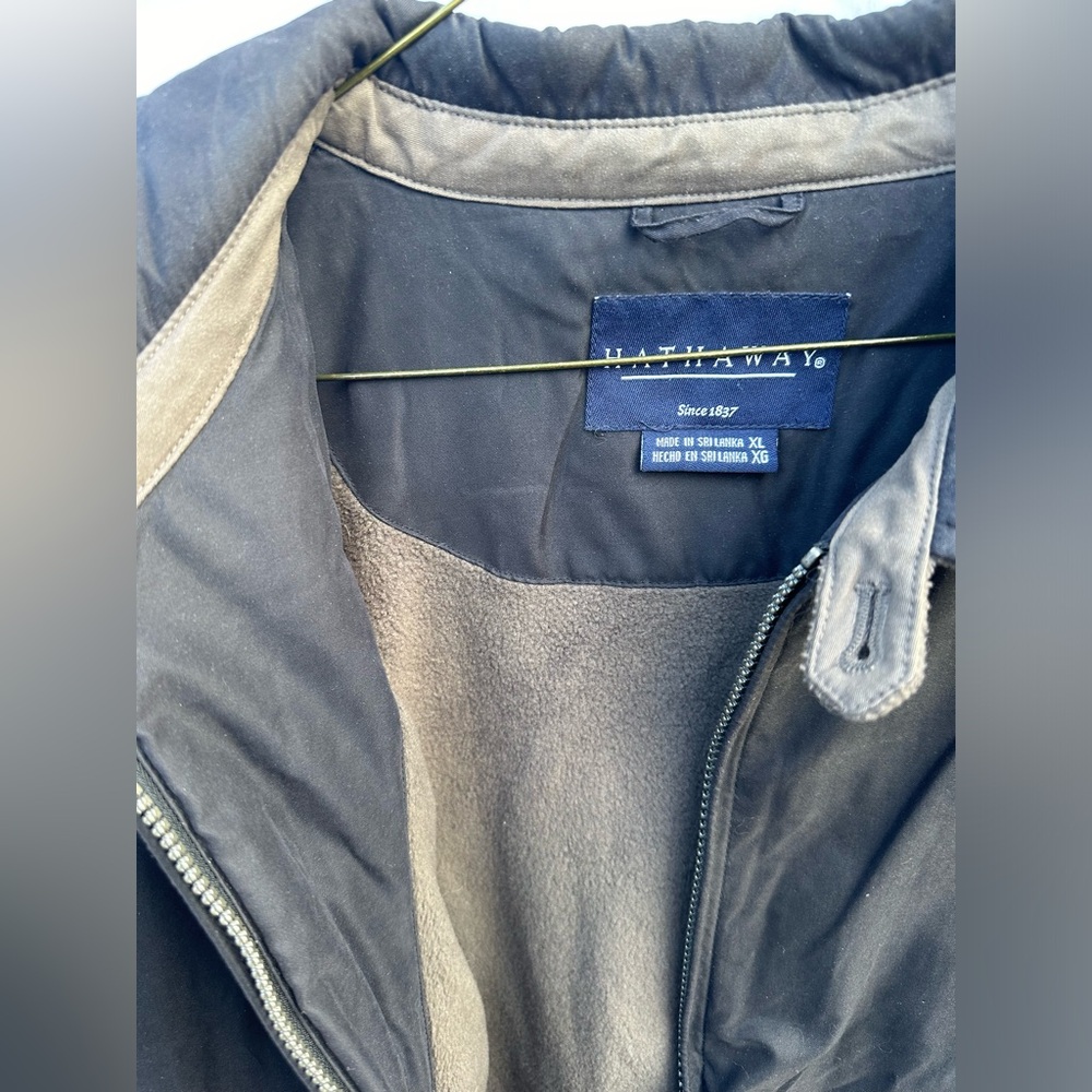 EUC- Hathaway Men’s‎ Zip up Fleece lined Jacket- XL - Picture 3 of 12